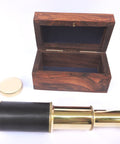 Brass & Leather Folding Scope in a Box – T26WB - Hobby.lt 🇬🇧