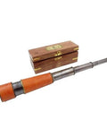 Brass & Leather Telescope in Wooden Box – NC2356B - Hobby.lt 🇬🇧