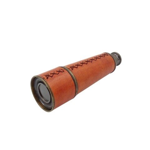 Brass & Leather Telescope in Wooden Box – NC2356B - Hobby.lt 🇬🇧