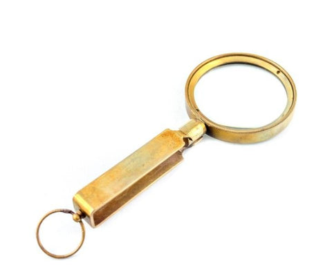 Brass Magnifying Glass Folding - MAG - 0131 - Hobby.lt 🇬🇧