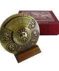 Brass Perpetual Calendar on wooden base H27 - Hobby.lt 🇬🇧