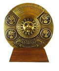 Brass Perpetual Calendar on wooden base H27 - Hobby.lt 🇬🇧