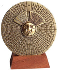 Brass Perpetual Calendar on wooden base H27 - Hobby.lt 🇬🇧