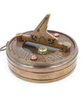 Brass Retro Compass with Sundial NC1236 - Hobby.lt 🇬🇧