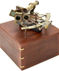 Brass sextant in a wooden box NC1517 - Hobby.lt 🇬🇧