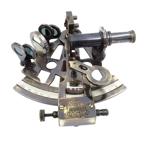 Brass sextant in leather box NC 1514B - Hobby.lt 🇬🇧