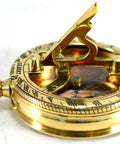 Brass sundial with a compass with a lid NC2847 - Hobby.lt 🇬🇧