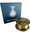 Brass Sundial with compass H40 - Hobby.lt 🇬🇧