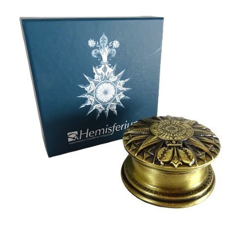 Brass Sundial with compass H40 - Hobby.lt 🇬🇧