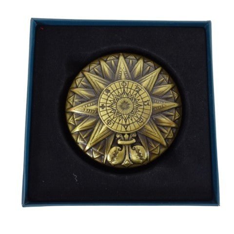Brass Sundial with compass H40 - Hobby.lt 🇬🇧