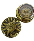 Brass Sundial with compass H40 - Hobby.lt 🇬🇧