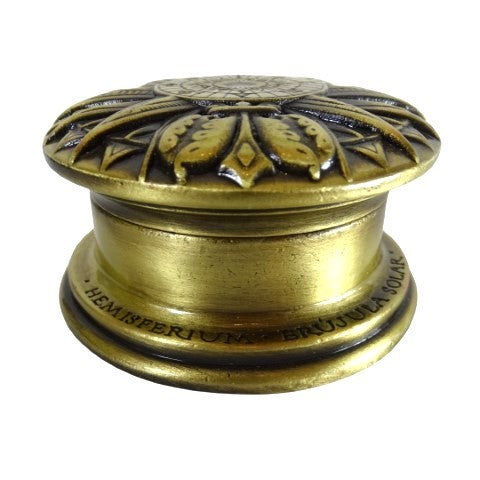 Brass Sundial with compass H40