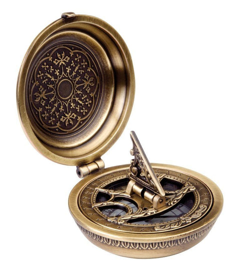 Brass Sundial with Compass – Urania propitia H45 - Hobby.lt 🇬🇧