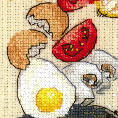 Breakfast cross stitch kit by RIOLIS Ref. no.: 1684 - Hobby.lt 🇬🇧
