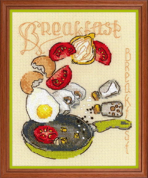 Breakfast cross stitch kit by RIOLIS Ref. no.: 1684 - Hobby.lt 🇬🇧