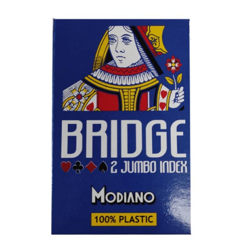 Modiano Bridge 2 Jumbo Index playing cards (blue)