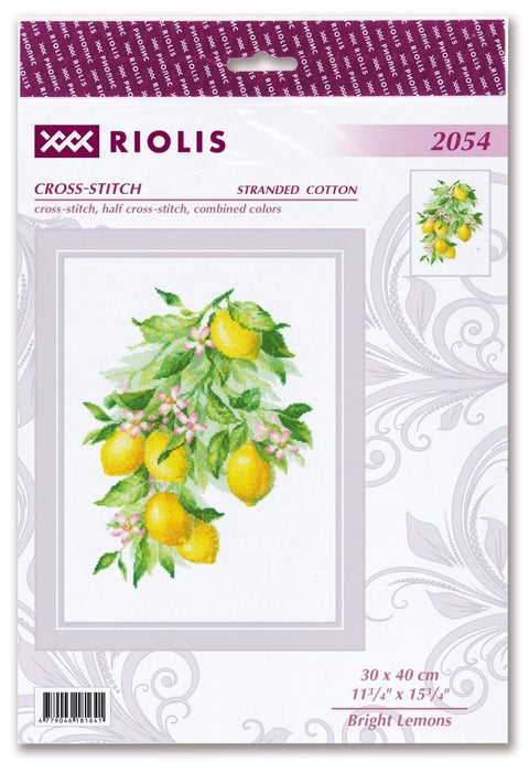 Bright Lemons. Cross Stitch kit by RIOLIS Ref. no.: 2054