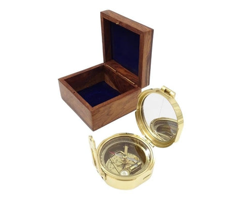 Brunton compass in a wooden box - CB5 - Hobby.lt 🇬🇧