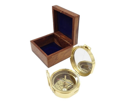 Brunton compass in a wooden box - CB5