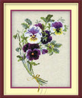 Bunch of Pansies - Cross Stitch Kit from RIOLIS Ref. no.:1020 - Hobby.lt 🇬🇧