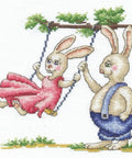 Bunnies First Date SANZ - 39 - Cross Stitch Kit by Andriana - Hobby.lt 🇬🇧