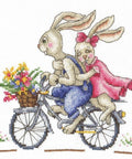 Bunnies. Like a Wind SANZ - 42 - Cross Stitch Kit by Andriana - Hobby.lt 🇬🇧