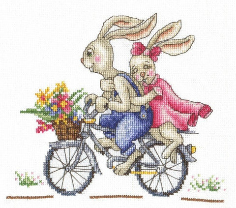 Bunnies. Like a Wind SANZ - 42 - Cross Stitch Kit by Andriana - Hobby.lt 🇬🇧