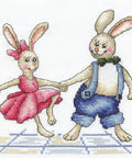 Bunnies Rock - N - Roll SANZ - 40 - Cross Stitch Kit by Andriana - Hobby.lt 🇬🇧