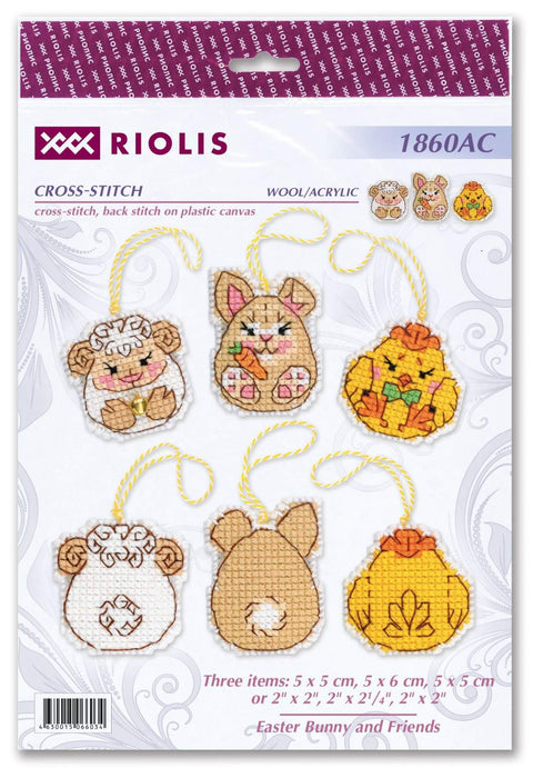 Bunny and Friends cross stitch kit by RIOLIS Ref. no.: 1860AC