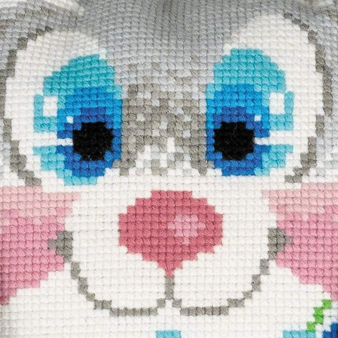 Bunny Cushion - Cross Stitch Kit from RIOLIS Ref. no.:1647 - Hobby.lt 🇬🇧