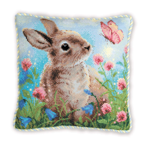 Bunny in Clover. Cross Stitch kit by RIOLIS Ref. no.: 2060 - Hobby.lt 🇬🇧