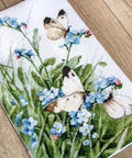 Butterflies and Bluebird Flowers SLETI939 - Cross Stitch Kit - Hobby.lt 🇬🇧