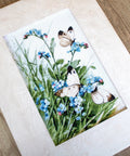 Butterflies and Bluebird Flowers SLETI939 - Cross Stitch Kit - Hobby.lt 🇬🇧