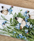 Butterflies and Bluebird Flowers SLETI939 - Cross Stitch Kit - Hobby.lt 🇬🇧