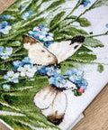 Butterflies and Bluebird Flowers SLETI939 - Cross Stitch Kit - Hobby.lt 🇬🇧