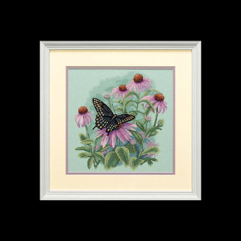 Butterfly & Daisies (28 x 28 cm) - Cross Stitch Kit by DIMENSIONS