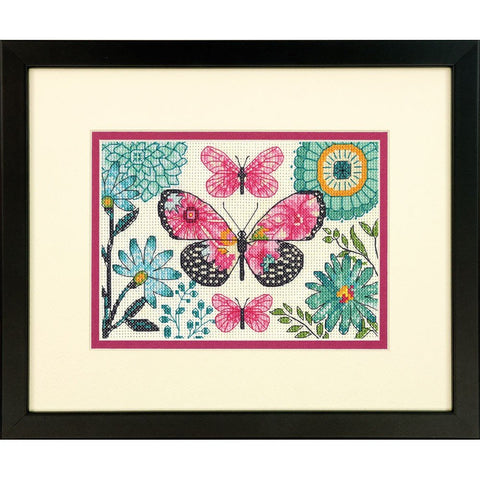 Butterfly Dream (17.8 x 12.7 cm) - Cross Stitch Kit by DIMENSIONS - Hobby.lt 🇬🇧