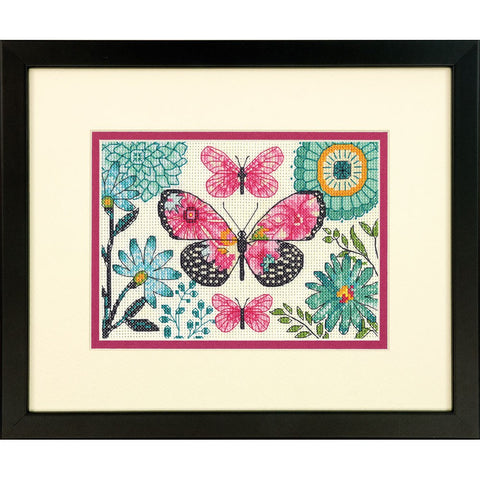 Butterfly Dream (17.8 x 12.7 cm) - Cross Stitch Kit by DIMENSIONS