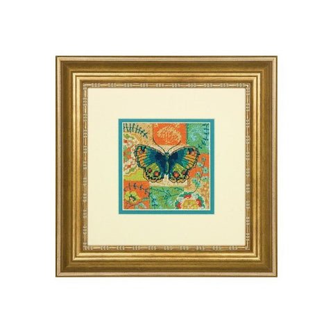 Butterfly Pattern (13 x 13 cm) - Cross Stitch Kit by DIMENSIONS - Hobby.lt 🇬🇧