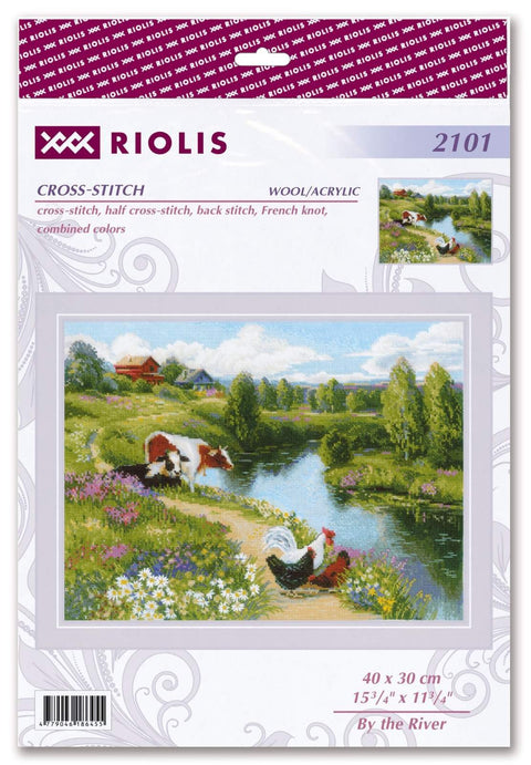 By the River. Cross Stitch kit by RIOLIS Ref. no.: 2101 - Hobby.lt 🇬🇧