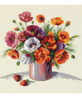 Cross Stitch Embroidery Kit Red Poppy PANNA KLART