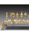 King Arthur 24K Gold-Plated Bronze Chess Set