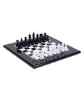 Handmade Wooden Chess Set, Lacquered Board, Weighted Pieces, 40cm, Italy
