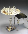 Luxury Handmade 24K Gold Plated Bronze Chess Set