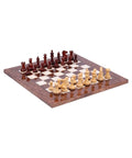 Italian Handmade Wooden Chess Set, 42cm Elm Board, Weighted Pieces