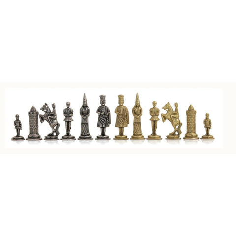 Camelot Metal Chess Pieces Set