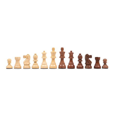 Classic Acacia Wood Chess Pieces, Weighted, Handcrafted, 3 inch King, Made in Italy