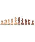 Handmade Acacia Wood Chess Pieces Set, Weighted, King 8.4 cm, Made in Italy