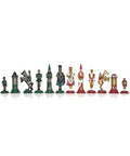 Camelot Medieval Hand-Painted Metal Chess Pieces, King 6.7cm, Made in Italy