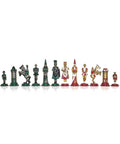 Camelot Medieval Hand-Painted Metal Chess Pieces